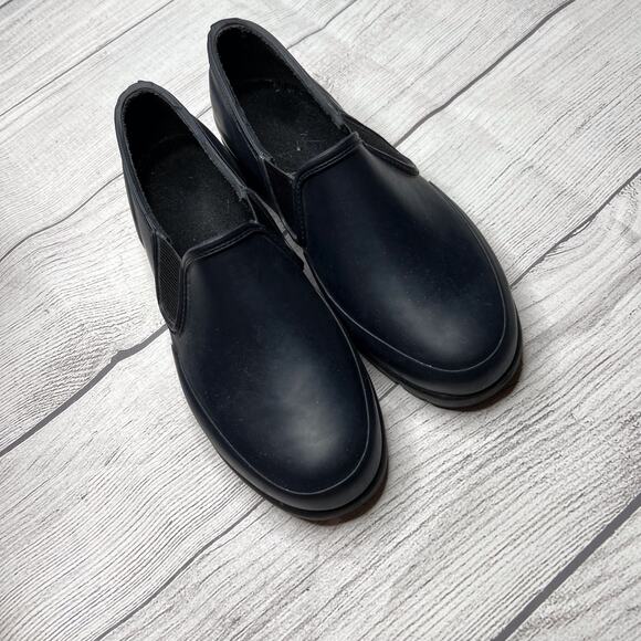 G.H. Bass & Co Navy Blue Rubber Slip On Rain Shoes Clogs Size 6M - Picture 3 of 8